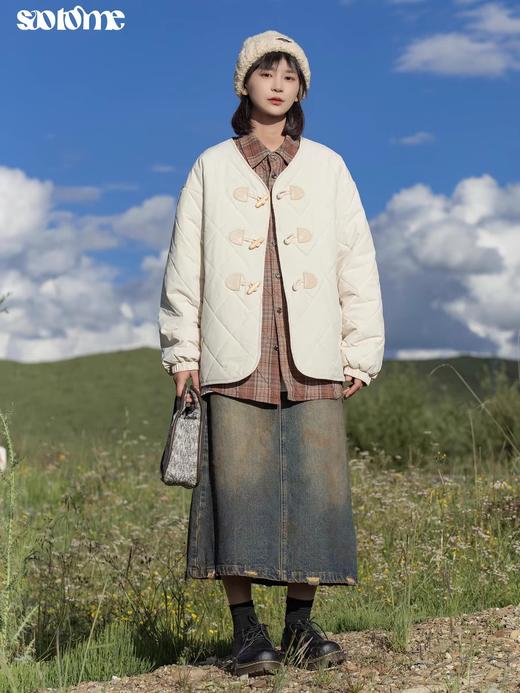 早乙女惠子saotome/STMQZ243286/黄泥染牛仔半裙 商品图0