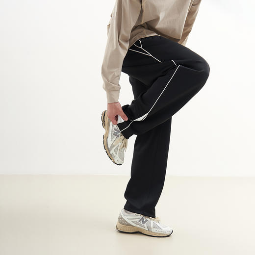 吃茶去chichaqu2024宽松复古宽松运动长裤撞色训练城市街头百搭 商品图6