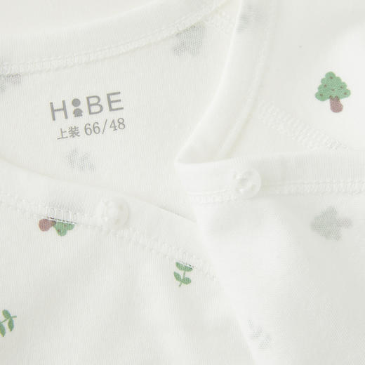 怡比绿绿小树长袖系带哈衣HY24AUN021白绿色调（52#-66#） 商品图10