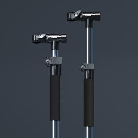 空钩悟道多功能万向调节伞杆 铝合金加粗防转多用途通用伞下杆