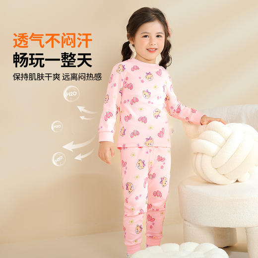 【90-140】【精典泰迪】女童纯棉保暖内衣套装 商品图5