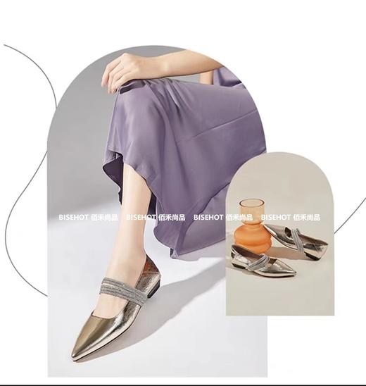 新品牛皮漆皮平底清新女单鞋789B43508（W） 商品图6