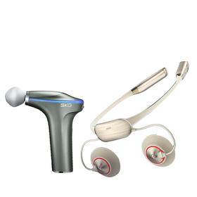 SKG X7系列1代Pro 肩背按摩仪 米金色+  SKG F7 热敷筋膜枪【HSZQ20.0】