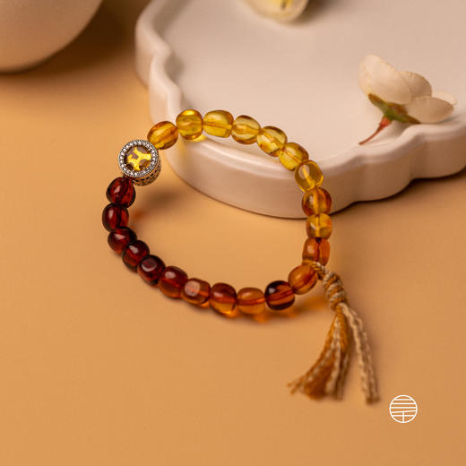 琥珀多智文殊手链 商品图5