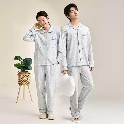 康妮雅女式长袖长裤开襟套装 商品图1