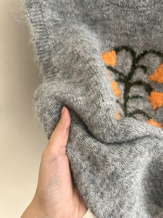 韩铃兰花马海毛马甲 商品图6