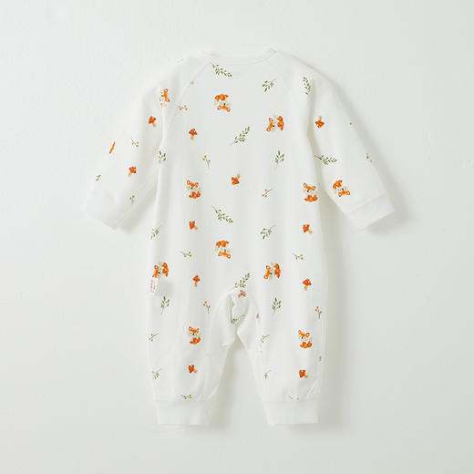 怡比狐狸和蘑菇长袖系带哈衣HY24AUN012咖绿色调（52#-66#） 商品图1