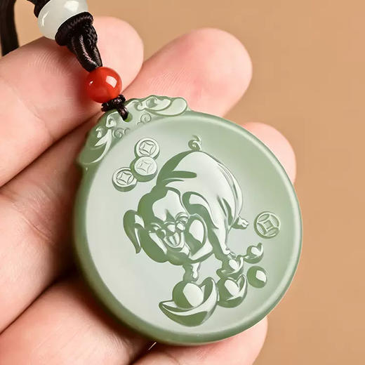 金鱼胡同 直上青云 和田玉 晴水吊坠&平安锁&无事牌&龙凤对佩 商品图3