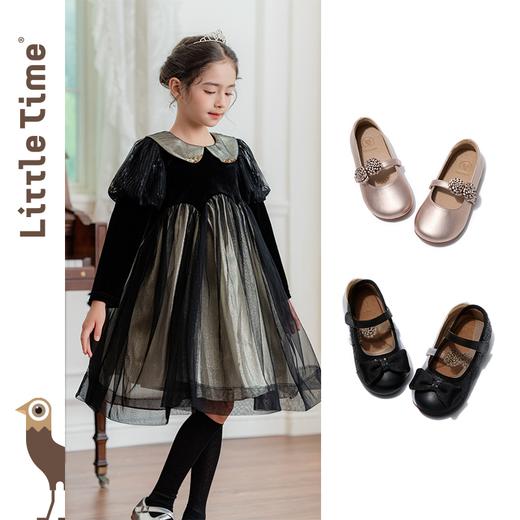 MR&LT女童水晶公主鞋花朵春秋新款小女孩软底演出闪亮皮鞋 商品图1