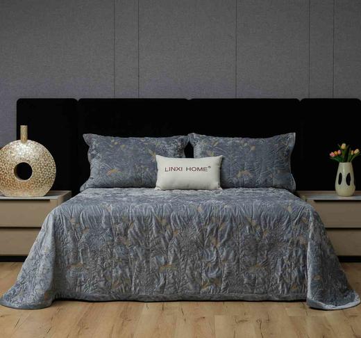 绒毯子迷迭香床盖三件套230*250 商品图2