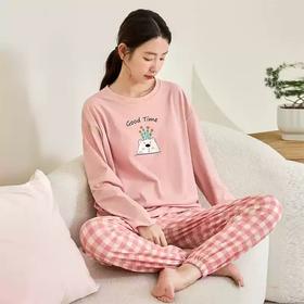 康妮雅女式长袖长裤套头套装