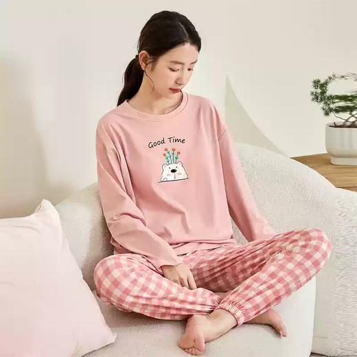 康妮雅女式长袖长裤套头套装 商品图0