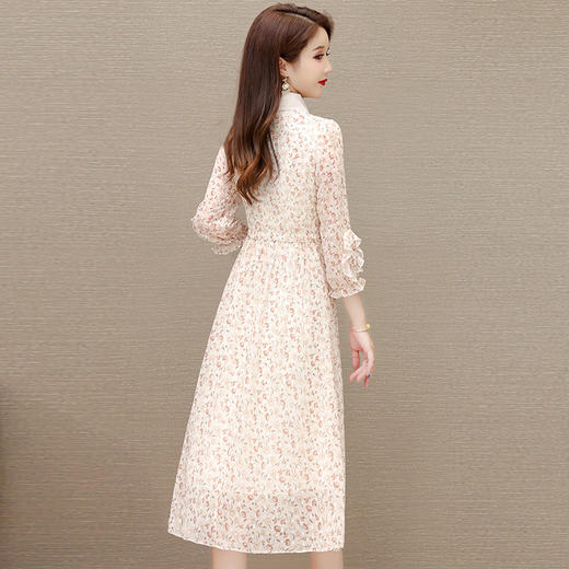 时尚气质，印花娃娃领连衣裙QYM-HL-24A6606-Y 商品图2