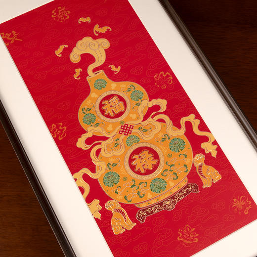 聚财纳福 铜雕艺术画 商品图4