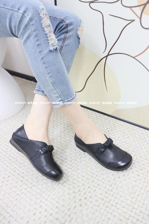 新品女士真皮软底软面婆婆单鞋963B43515（W） 商品图0