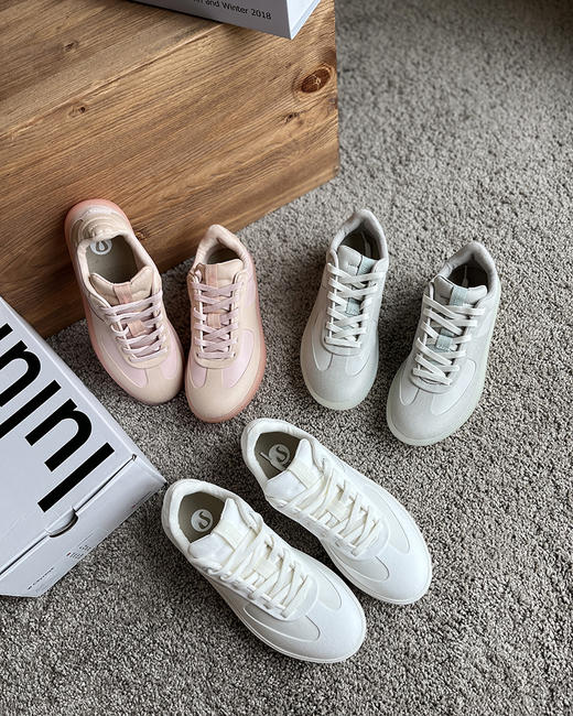 现货 THS 9.7-无 lulu家 情侣款 城市漫步系列运动休闲板鞋 3色 QZ093 商品图3