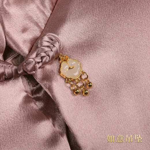 天禧-苏绣牡丹-玫瑰金小号腰围约3尺4 商品图8