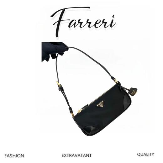 P家 腋下包 尼龙亮皮单肩 商品图0