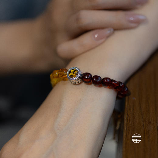 琥珀多智文殊手链 商品图2