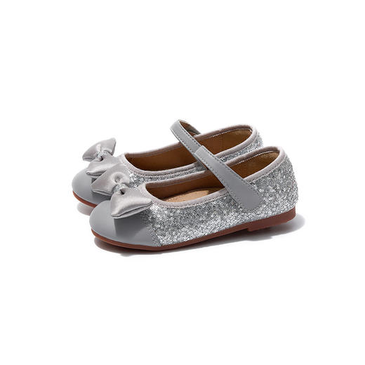 MR&LT女童水钻公主鞋蝴蝶节春秋新款小女孩软底演出闪亮皮鞋 商品图0