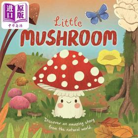 预售 【中商原版】自然的微小故事 小蘑菇 Mini story Little Mushroom 英文原版 儿童纸板书 亲子绘本 图画故事书 进口童书 3-6岁