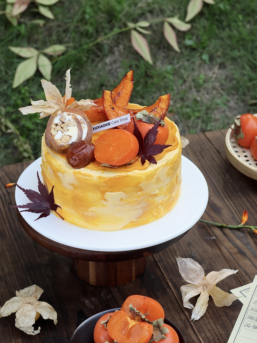 【柿上无南事】秋季糕的“当家花旦”，好丰富好喜欢~