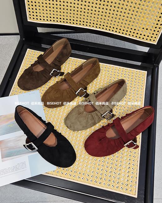 新品磨砂牛皮软底软面气质满满女单鞋T20B43523（W） 商品图6