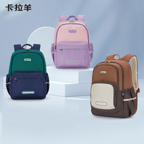 卡拉羊18L/24L轻便游学包双肩书包大容量儿童防水风琴书包 乐风 CX2842+CX5514