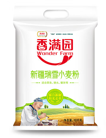 香满园新疆瑞雪小麦粉10kg