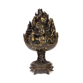 吉祥古法香炉 描金仿汉博山炉