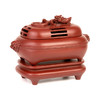吉祥古法香炉 带座狮耳衔纹方熏炉 商品缩略图0
