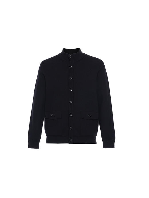 callisto黑色羊毛混纺针织开衫 商品图0