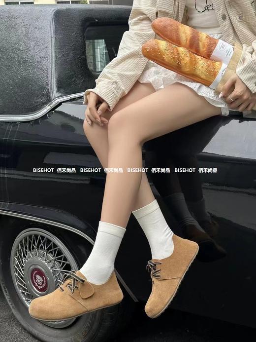新品磨砂牛皮细带百搭软底软面女士单鞋T18B43541（W） 商品图5