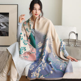 2024新款 外搭高级感披肩女 外搭毛毯围巾两用 办公室毯子仿羊绒围巾