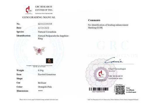 18K无烧粉蓝宝石戒指吊坠两用款 商品图8