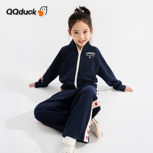 【清仓捡漏】【两件套】【120-165】【可可鸭】女童春秋外套裤子运动休闲套装 商品图5