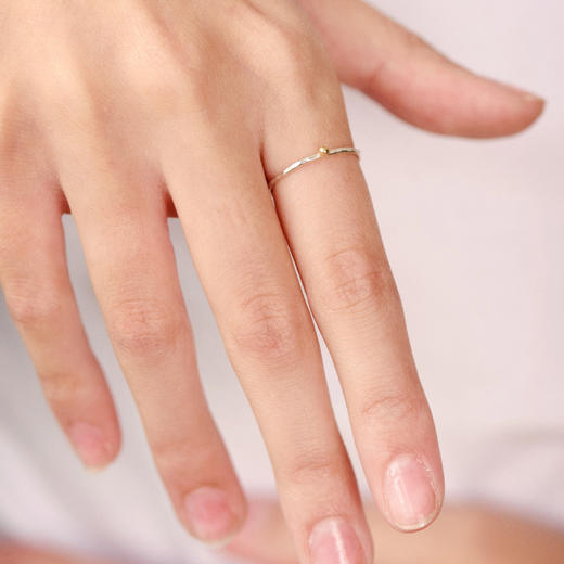 订购7周到｜ Monsieur-Alma-小金球 银色 戒指［法国设计师］ 商品图0