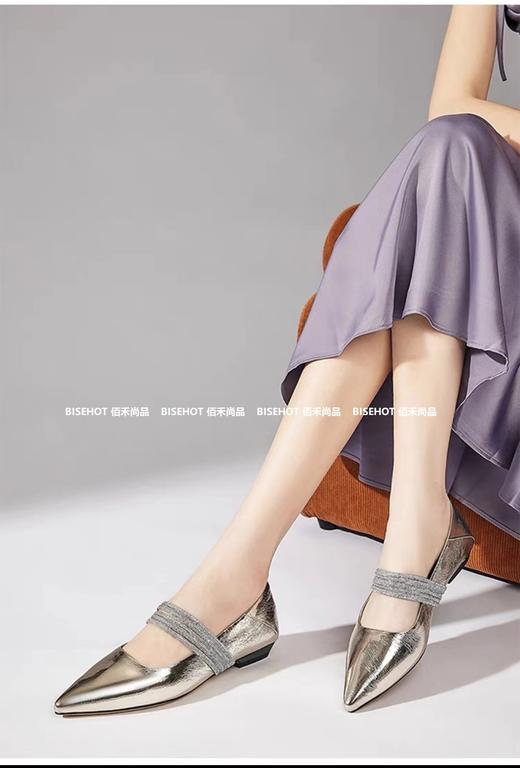 新品牛皮漆皮平底清新女单鞋789B43508（W） 商品图7