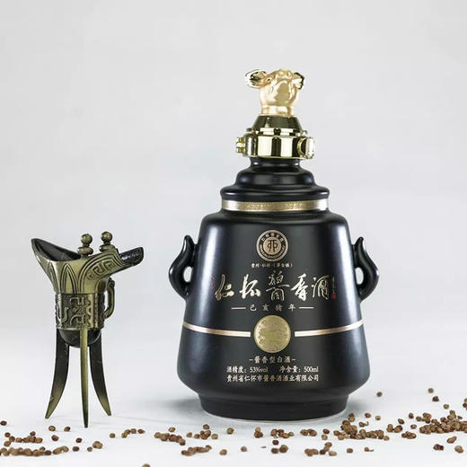 仁怀酱香 猪年生肖猪年 酱香型白酒 500mL单瓶装--jmw 商品图1