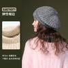 秋冬季新款羊毛贝雷帽复古文艺画家帽防风保暖简约大头围针织帽子 商品缩略图2