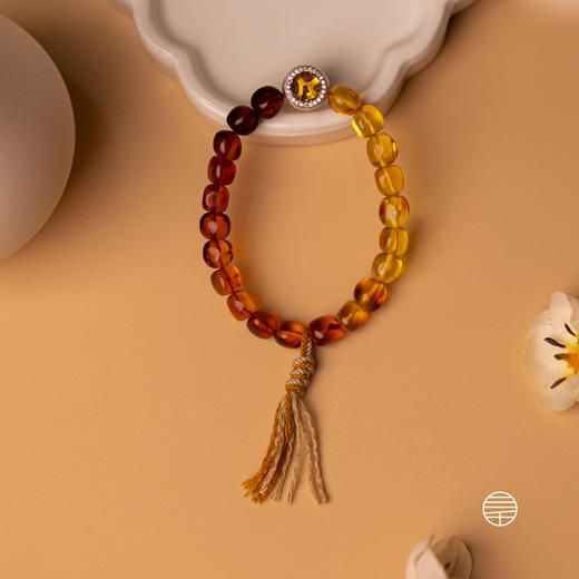 琥珀多智文殊手链 商品图4