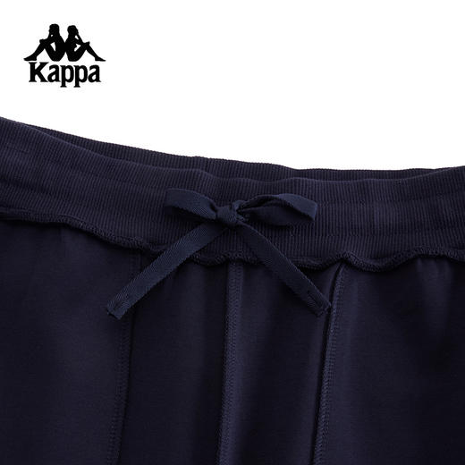 Kappa卡帕背靠背运动长裤女2024新款复古针织休闲裤子直筒裤女款K0E82AK24 商品图2