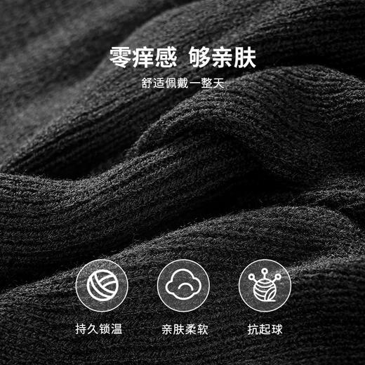 冬季保暖帽子围巾手套三件套套装一体礼盒装加绒毛线针织防寒 商品图2