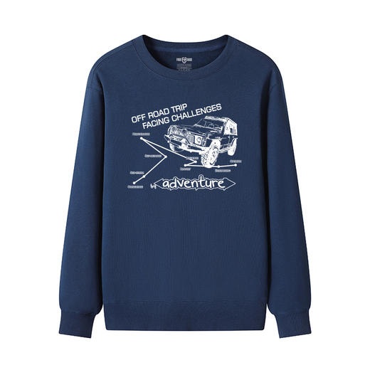 自由基地秋冬新款圆领卫衣途乐怀旧越野车印花设计图案团队队服饰 NMT-2178 商品图7