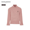 TeenieWeenie Kids小熊童装秋冬款女童高领花边纯色打底衫毛衣TKKW24OT51R 商品缩略图4