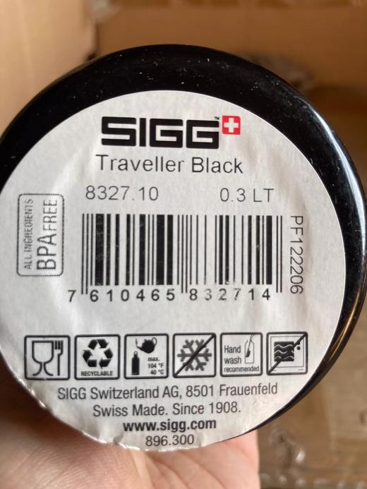 sigg希格不锈钢全黑款迷你水杯容量0.3L原装正品 若无质量问题概不退换 商品图2