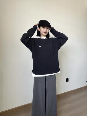 黑配灰真的太高级啦！亨利领长袖好帅好慵懒！