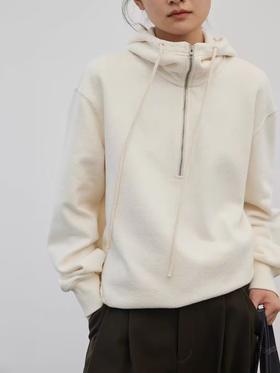 步履不停/3D15059C/拉链连帽卫衣