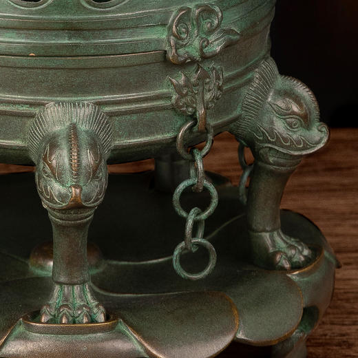 吉祥古法香炉 大号带座帝王熏炉 商品图2