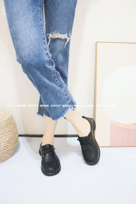 新品细带牛皮软底软面舒适婆婆单鞋963B43516（W）